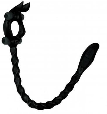 Adam and Eve Triple Threat Cockring - Black