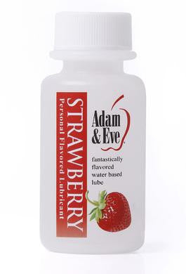 Adam and Eve Flavored Lubricant - Strawberry - 1 oz.