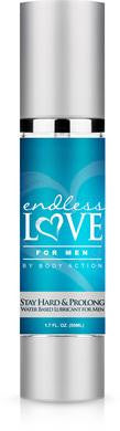 Endless Love for Men Stay Hard and Prolong Water- Based Lubricant - 1.7 Oz