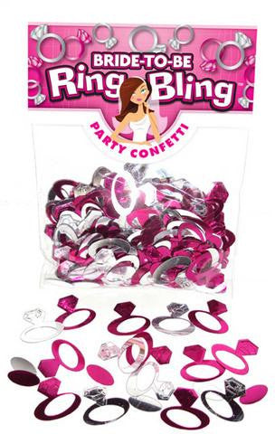 Bride-to-be Ring Bling Party Confetti