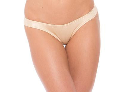 Scrunch Back Bikini Bottom - Nude - One Size