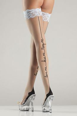 Love Me - Kiss Me - Marry Me - Nude - One Size