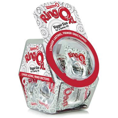 The Screaming O Ringo Xl - Clear - 36 Count Fishbowl