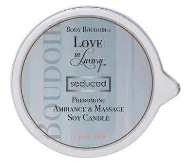 Body Boudoir Pheromone Ambiance and Soy Massage Candle - Sweet Blush