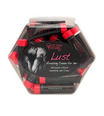 Lust Arousing Cream for Her .5 Oz. Tubes - 24 Piece Fishbowl
