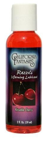 Razzels Warming Flavored Lubricant Kissable Cherry - 2 Oz.