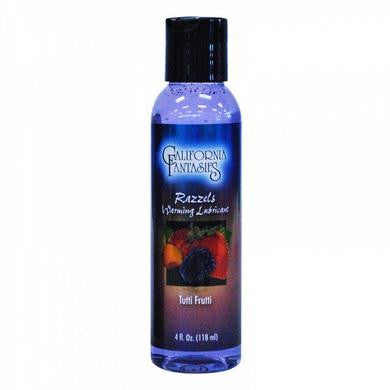 Razzels Warming Flavored Lubricant - Tutti Frutti - 4 Oz.