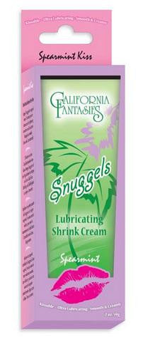 Snuggels Flavored Lubricating Shrink Cream - Spearmint Kiss - 2 Oz.