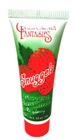 Snuggels Mini Lubricating Shrink Cream - Raspberry - .42 Oz.