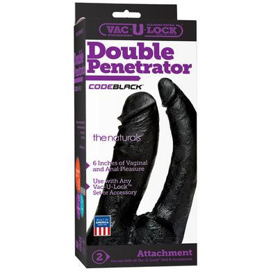 Vac-u-lock Codeblack Double Penetrator