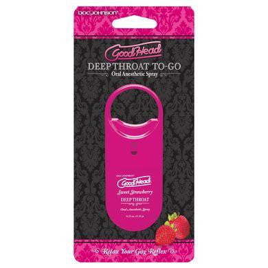 Goodhead to Go Deep Throat Spray - Sweet Strawberry