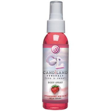 Candiland Sensuals Body Spray - Strawberry Bon Bon - 4 Oz.