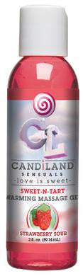 Candiland Sweet-n-tart Warming Massage Gel - Strawberry Sour