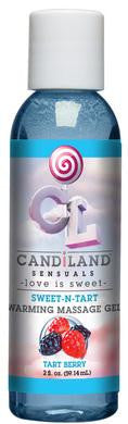 Candiland Sweet-n-tart Warming Massage Gel - Tart Berry