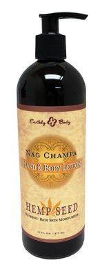 Hemp Seed Hand and Body Lotion - Nag Champa - 16 Fl. Oz.
