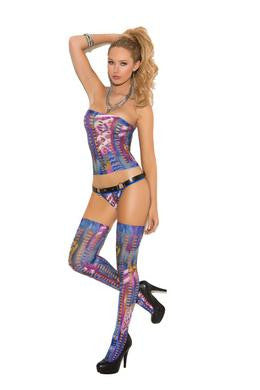 3-piece Top and G-string Set - One Size