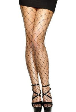 Diamond Net Tights - Black Fv- 21335