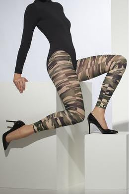 Footless Camouflage Tights Fv-24065