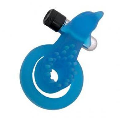 Xtreme Xtasy Cock Ring - Blue Dolphin