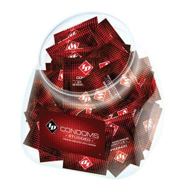 Id Studded Condoms Jar - - 144 Pieces