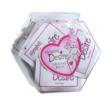 Nymphos Desire Arousal Balm - 72 Count Fishbowl