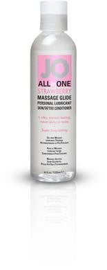 Jo All in One Massage Glide Strawberry - 4 Oz.