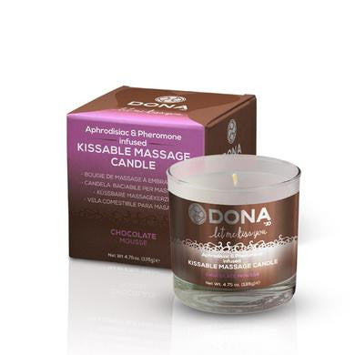 Dona Kissable Massage Candle - Chocolate Mousse - 4.75 Oz.