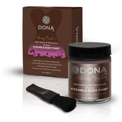 Dona Kissable Body Paint - Chocolate Mousse - 2 Oz.