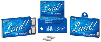 Laid Gum - Peppermint - 12 Count Display