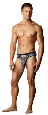 Swirl Lace Cutout Thong - Small - Medium