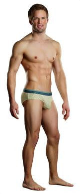 Heather Stripe Bikini - Yellow and Grey - Medium