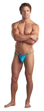 Euro Male Pouch G-string - Turquoise - Large-extra Large