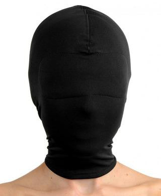 Blackout Breatheable Hood with Padded Blindfold - Black