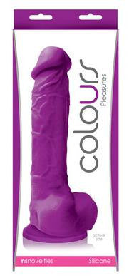 Colours Pleasures Dildo 8-inch - Purple