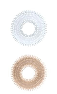 Mack Tuff Ribbed Cock Rings - Clear and Smoke
