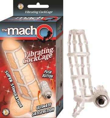 The Macho Vibrating Cockcage - Clear