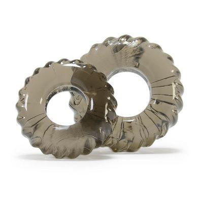 Truckt 2-piece Cockring Set Atomic Jock- Smoke Clear