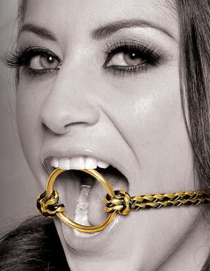 Fetish Fantasy Gold Open Mouth Gag - Gold