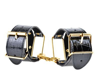 Fetish Fantasy Gold Cuffs - Black