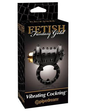 Fetish Fantasy Gold Vibrating Cockring - Black