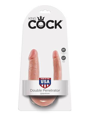 King Cock Small Double Trouble - Flesh