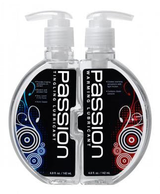Passion Warming and Tingling Lubricant Combo - 4.8 Oz. Bottles