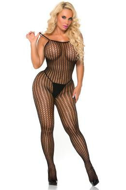 Cocolicious Controlled Chaos Bodystocking - Black - One Size
