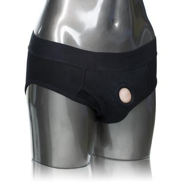 Packer Gear Black Brief Harness - Extra Small-Small