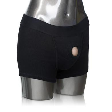 Packer Gear Black Boxer Brief Harness - Medium-Large