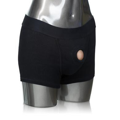 Packer Gear Black Boxer Brief Harness - Large-Extra Large