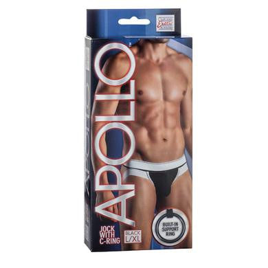 Apollo Jock with C-ring - Black - Large-extra Large