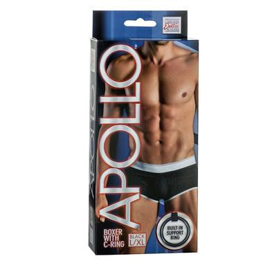 Apollo Boxer with C-ring - Black - Large-extra Large