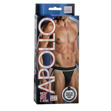 Apollo Mesh Jock with C-ring Black - Medium-large