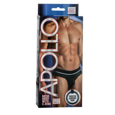 Apollo Mesh Brief with C-ring Black - Medium-large